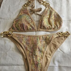 Gold bikini